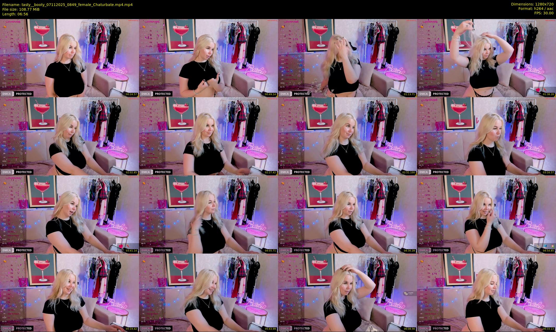 tasty__booty — 7 minute Chaturbate female cam show recording, 720p, Nov 7, 2025