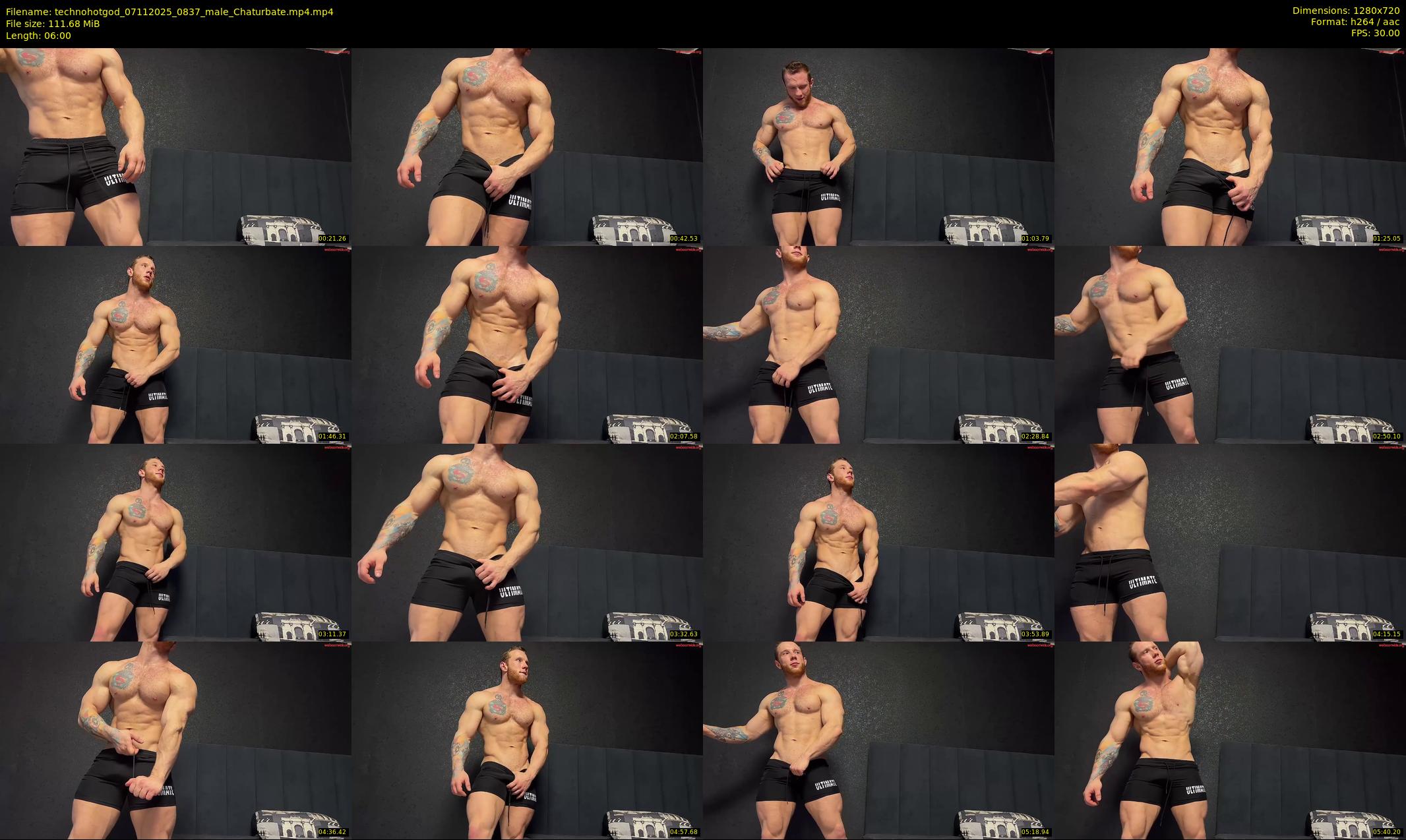 technohotgod — 6 minute Chaturbate male cam show recording, 720p, Nov 7, 2025