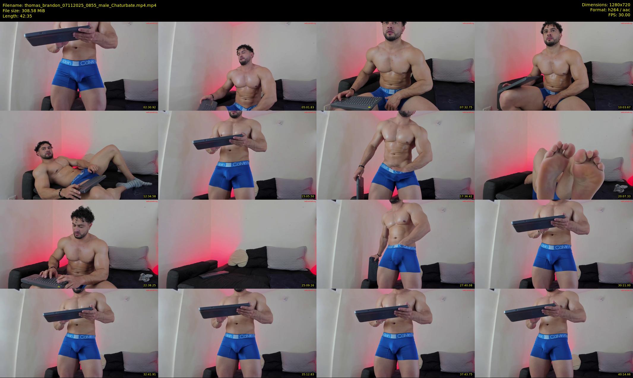 thomas_brandon — 43 minute Chaturbate male cam show recording, 720p, Nov 7, 2025