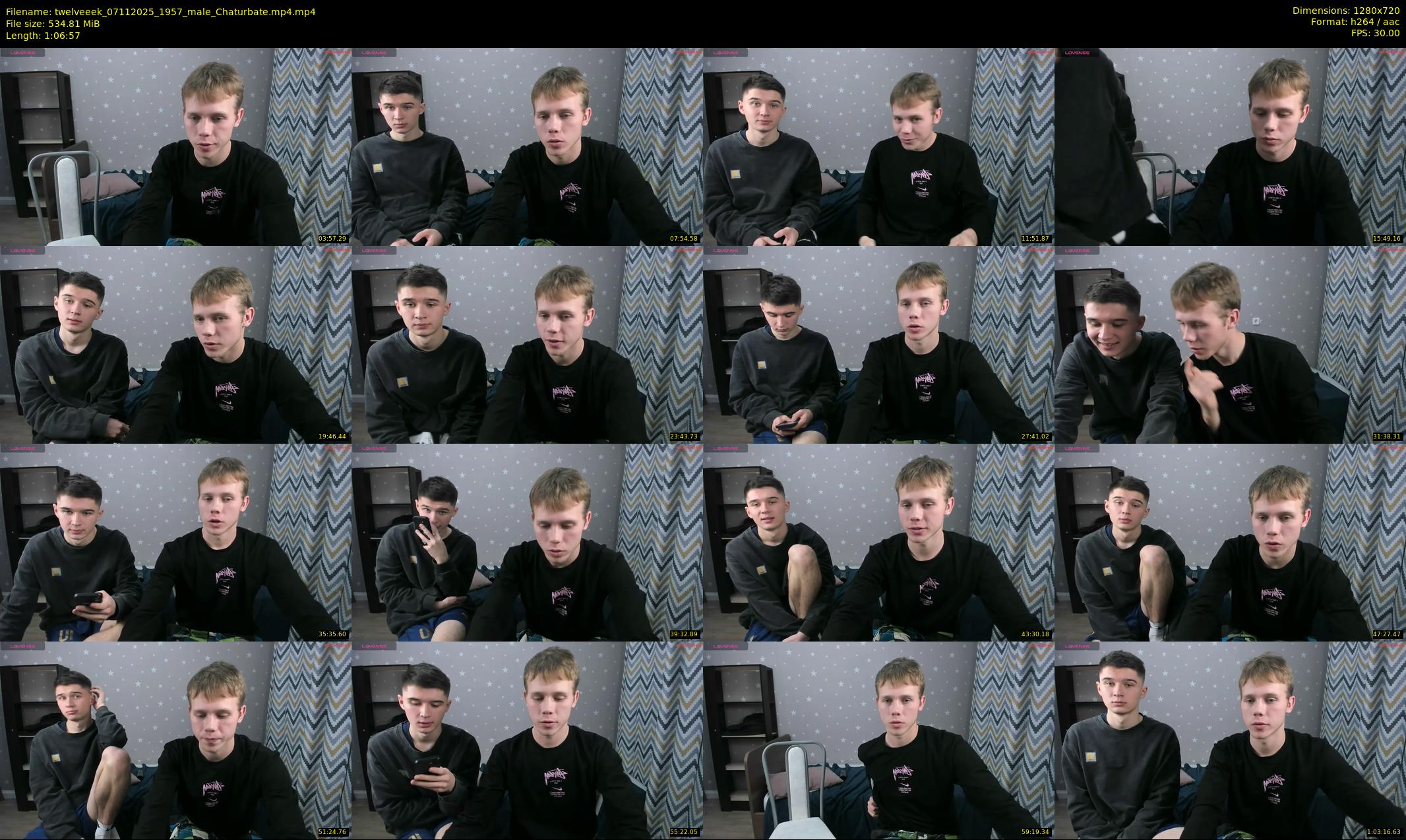 twelveeek — 67 minute Chaturbate male cam show recording, 720p, Nov 7, 2025