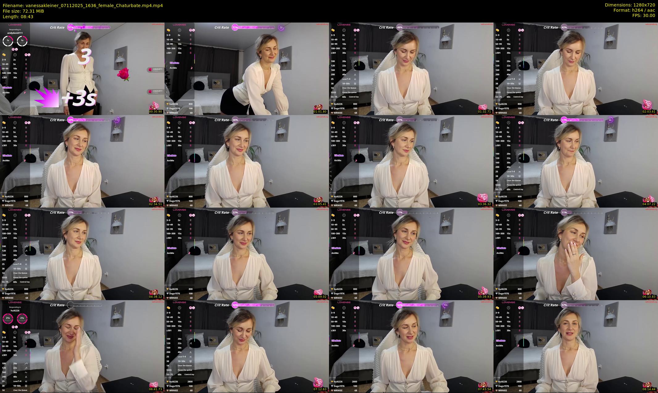 vanessakleiner — 9 minute Chaturbate female cam show recording, 720p, Nov 7, 2025