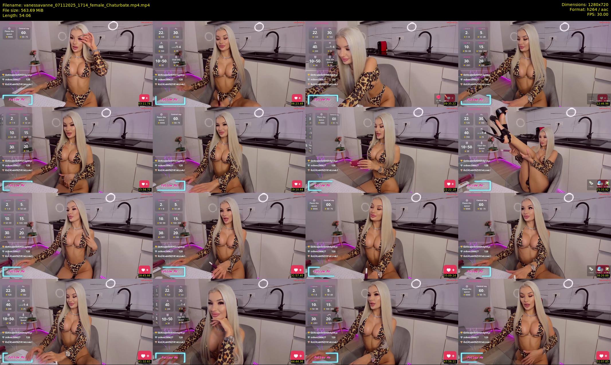 vanessavanne — 55 minute Chaturbate female cam show recording, 720p, Nov 7, 2025