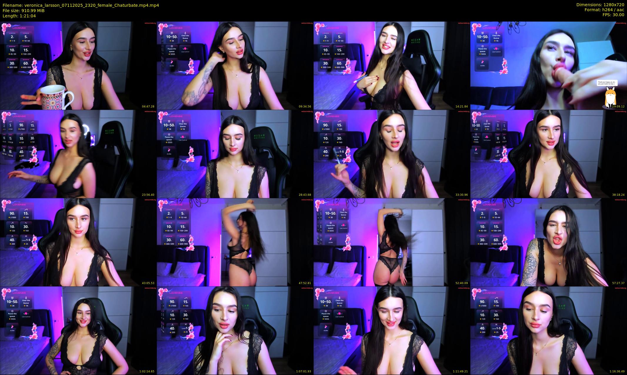 veronica_larsson — 82 minute Chaturbate female cam show recording, 720p, Nov 7, 2025