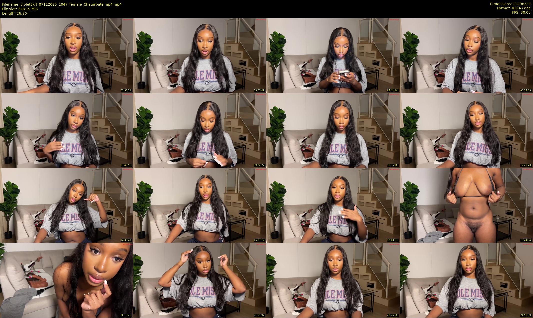 violet6xft — 27 minute Chaturbate female cam show recording, 720p, Nov 7, 2025
