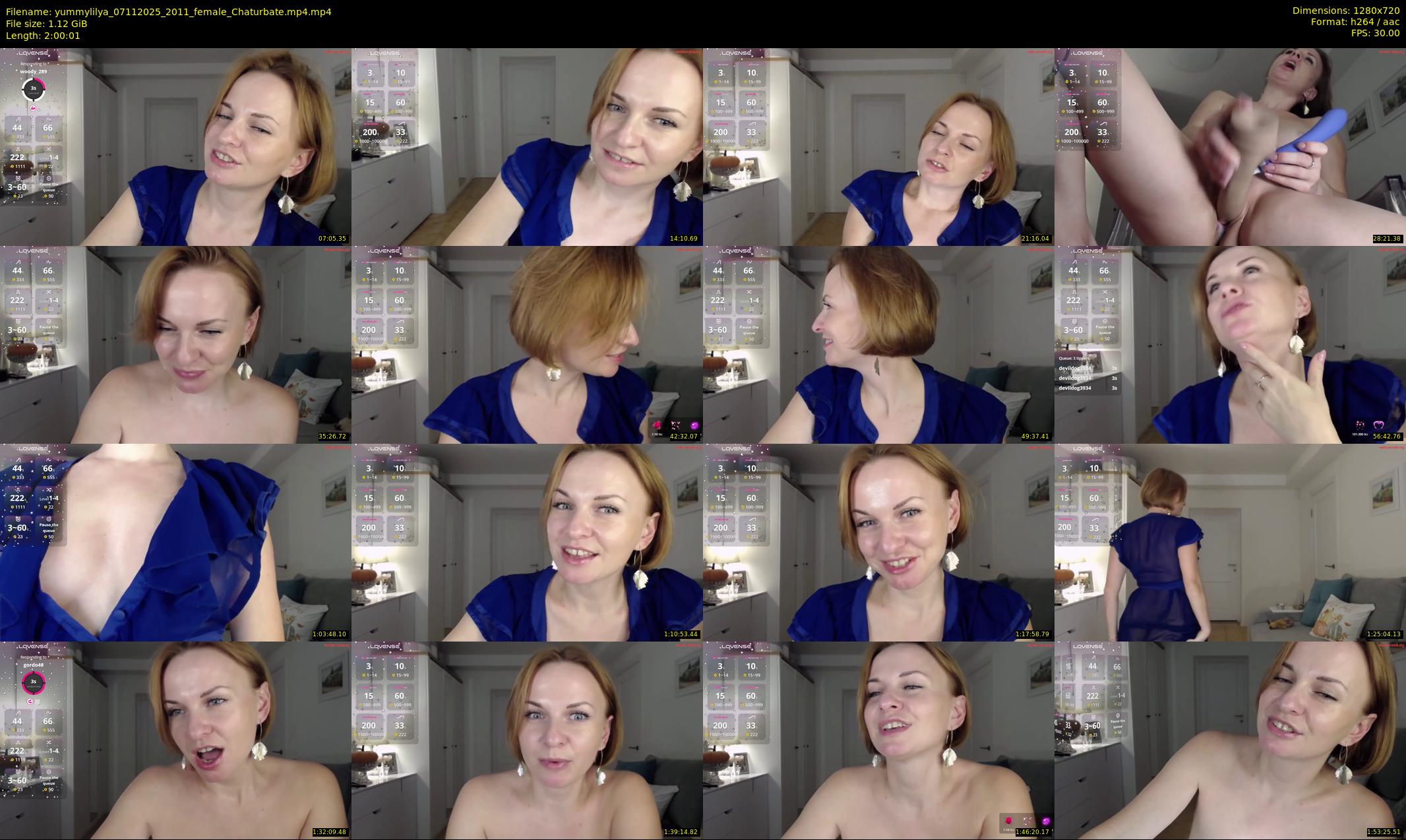 yummylilya — 121 minute Chaturbate female cam show recording, 720p, Nov 7, 2025