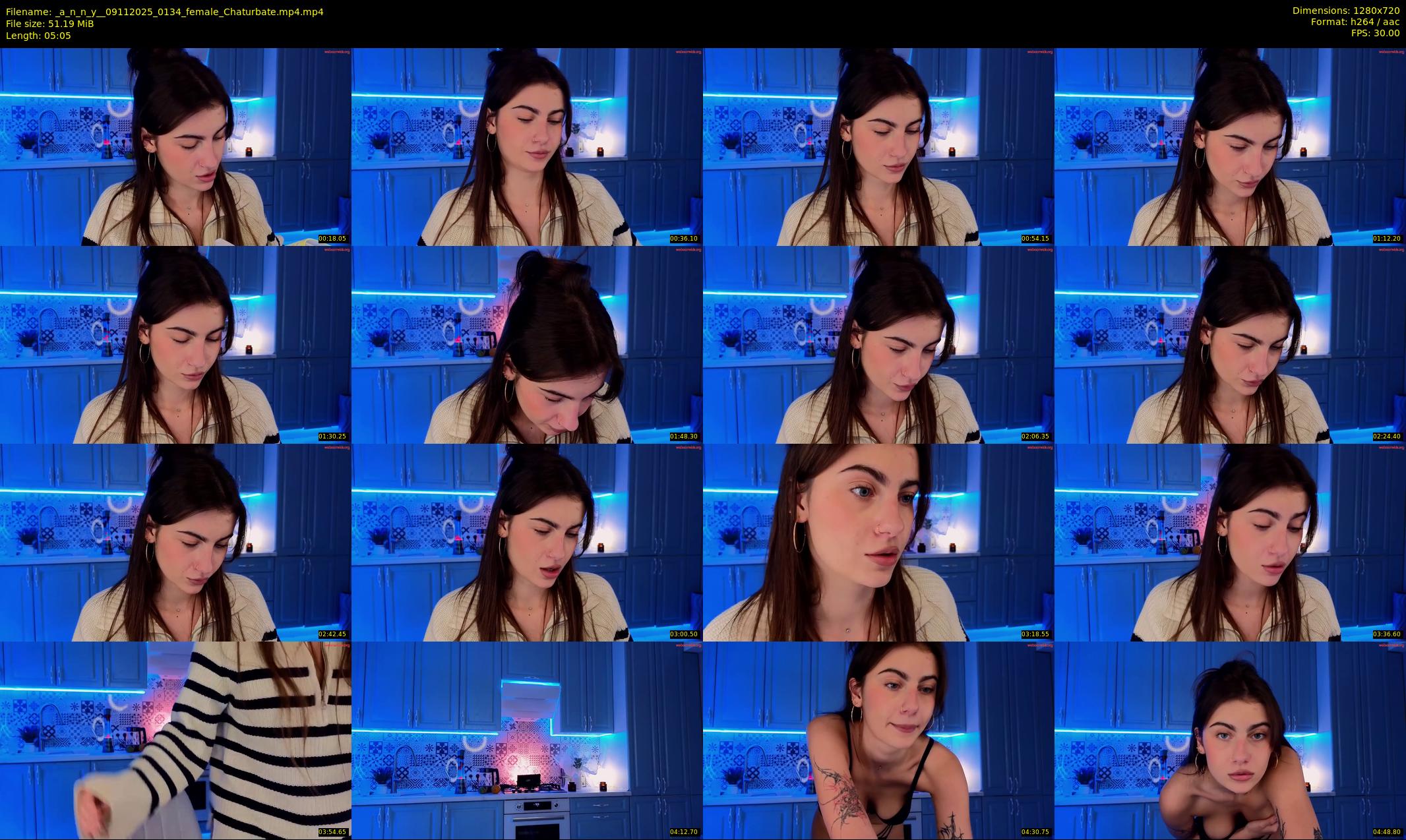_a_n_n_y_ — 6 minute Chaturbate female cam show recording, 720p, Nov 9, 2025