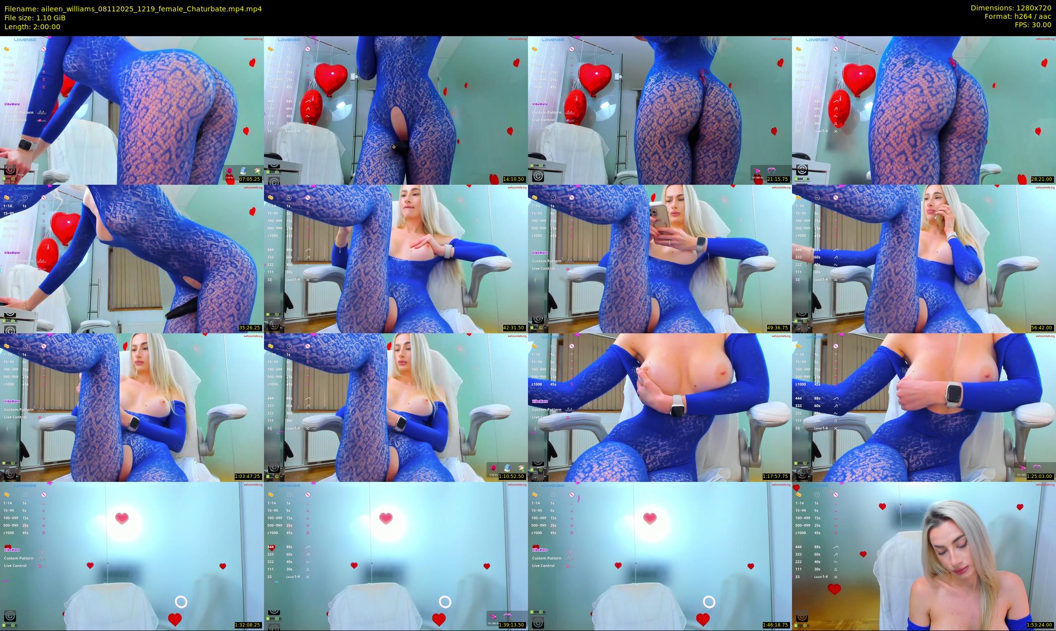 aileen_williams — 120 minute Chaturbate female cam show recording, 720p, Nov 8, 2025