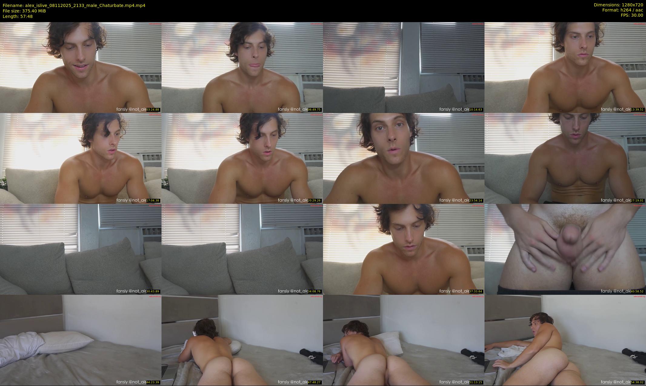 alex_islive — 58 minute Chaturbate male cam show recording, 720p, Nov 8, 2025
