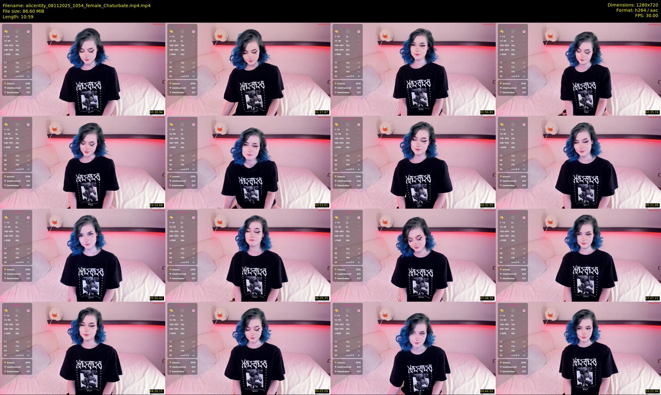 alicentity — 11 minute Chaturbate female cam show recording, 720p, Nov 8, 2025