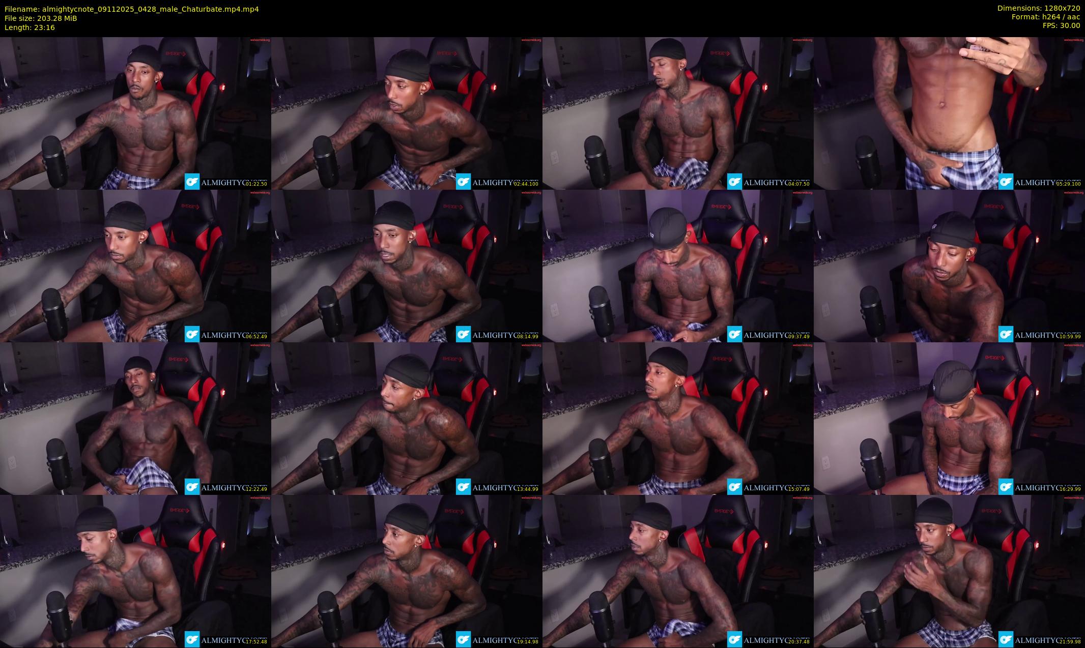 almightycnote — 24 minute Chaturbate male cam show recording, 720p, Nov 9, 2025
