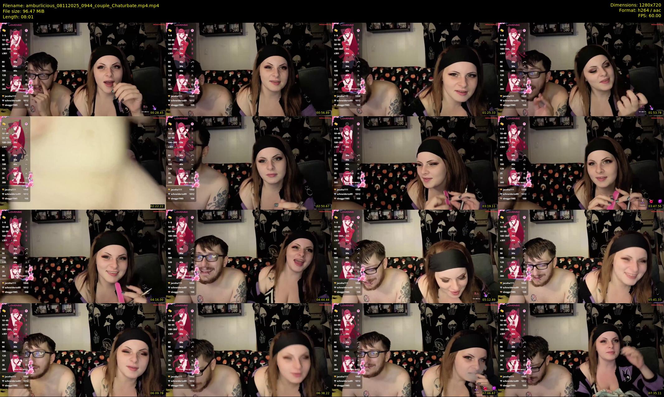 amburlicious — 9 minute Chaturbate couple cam show recording, 720p, Nov 8, 2025