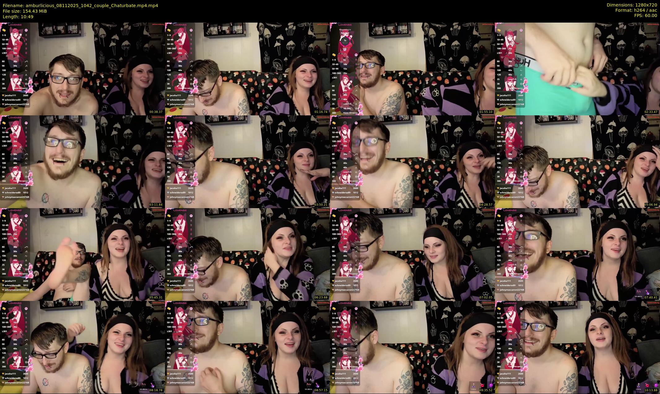 amburlicious — 11 minute Chaturbate couple cam show recording, 720p, Nov 8, 2025