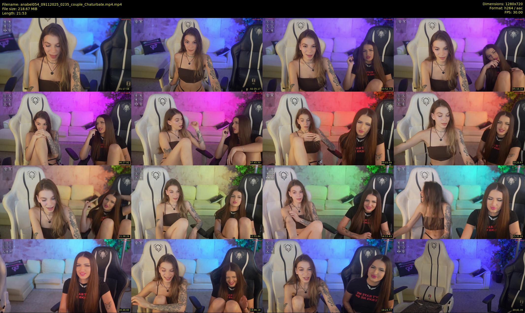 anabel054 — 22 minute Chaturbate female cam show recording, 720p, Nov 9, 2025