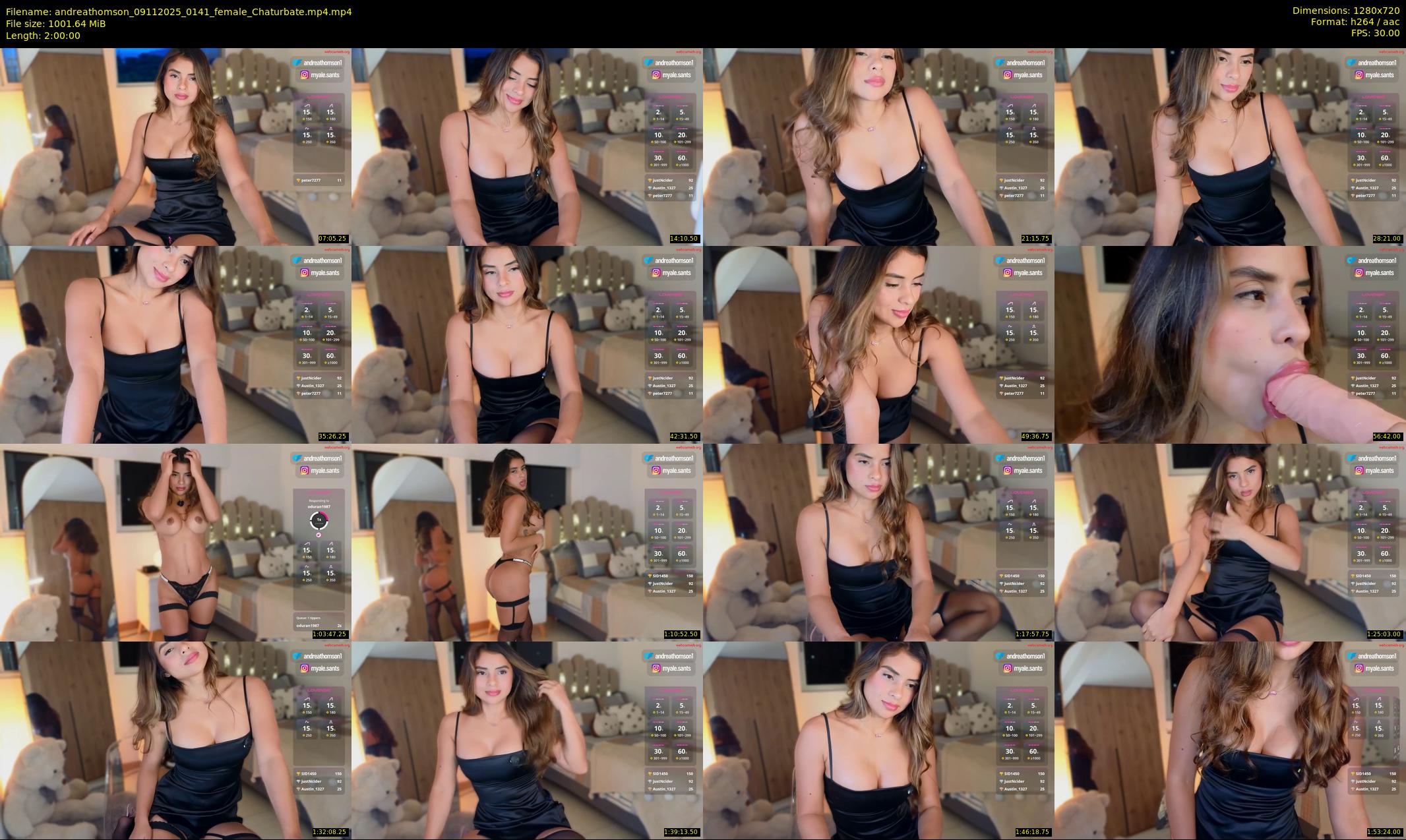 andreathomson — 120 minute Chaturbate female cam show recording, 720p, Nov 9, 2025