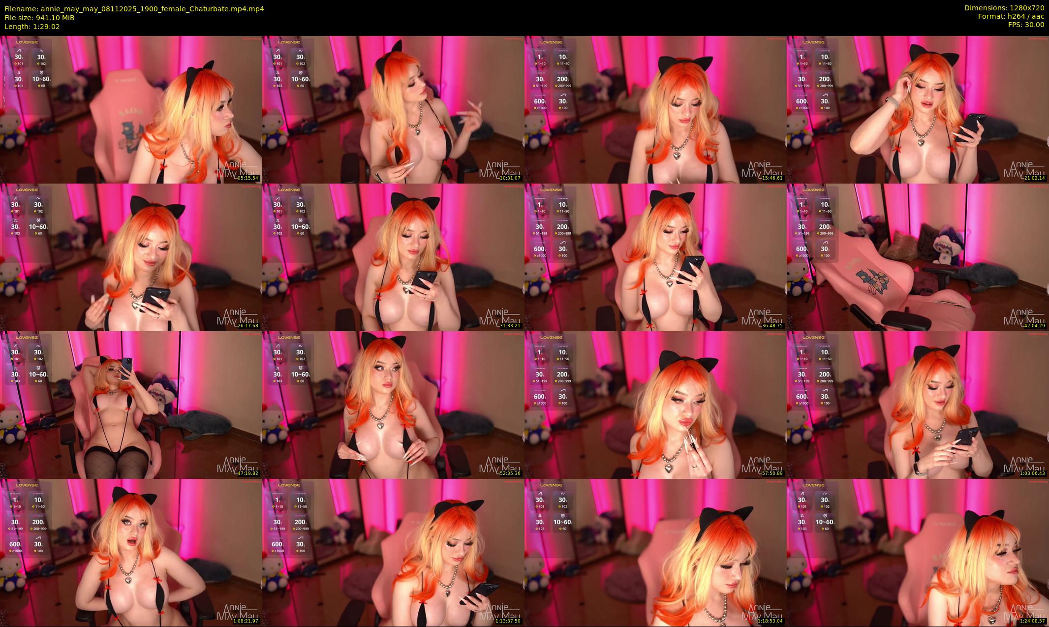 annie_may_may — 90 minute Chaturbate female cam show recording, 720p, Nov 8, 2025