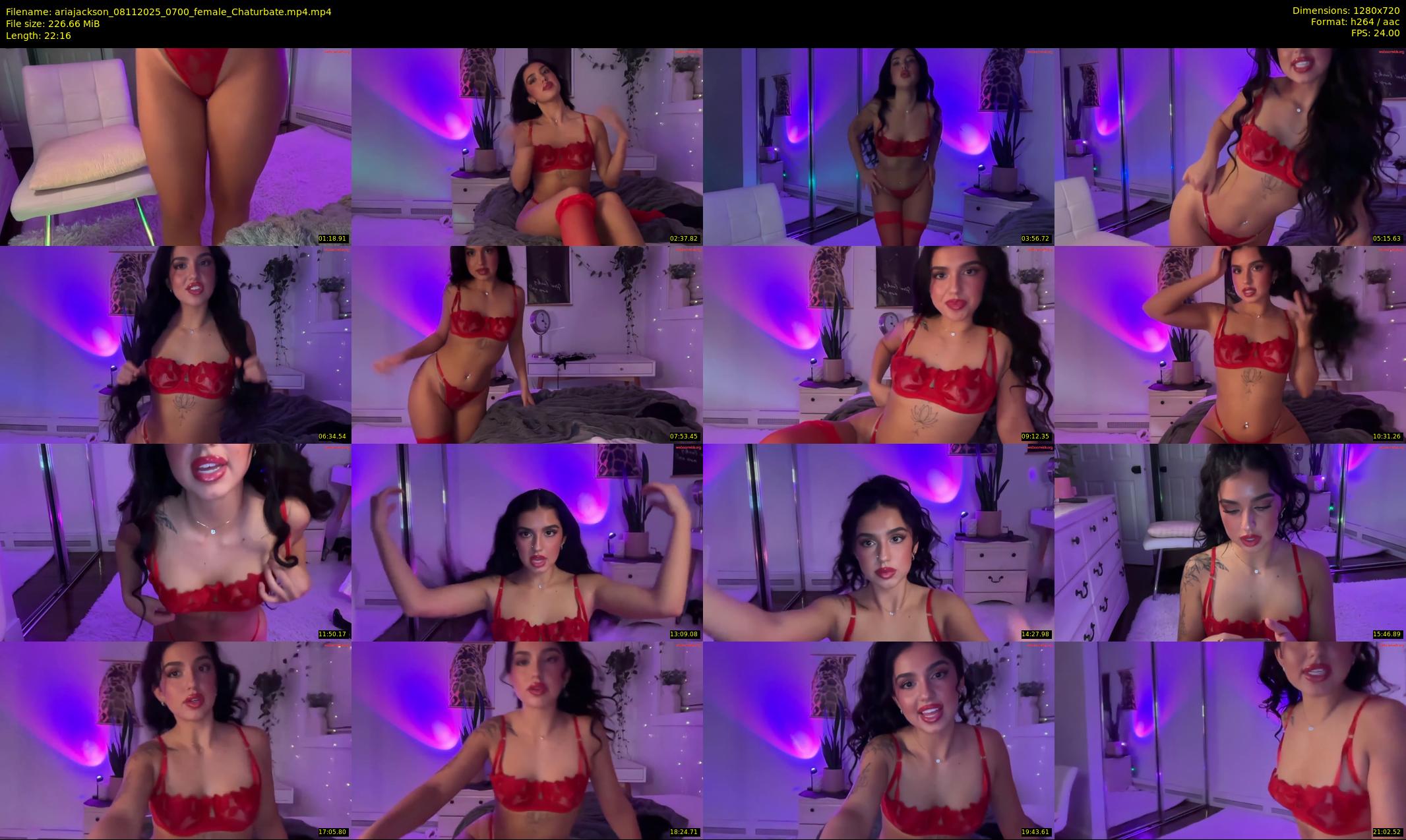ariajackson — 23 minute Chaturbate female cam show recording, 720p, Nov 8, 2025
