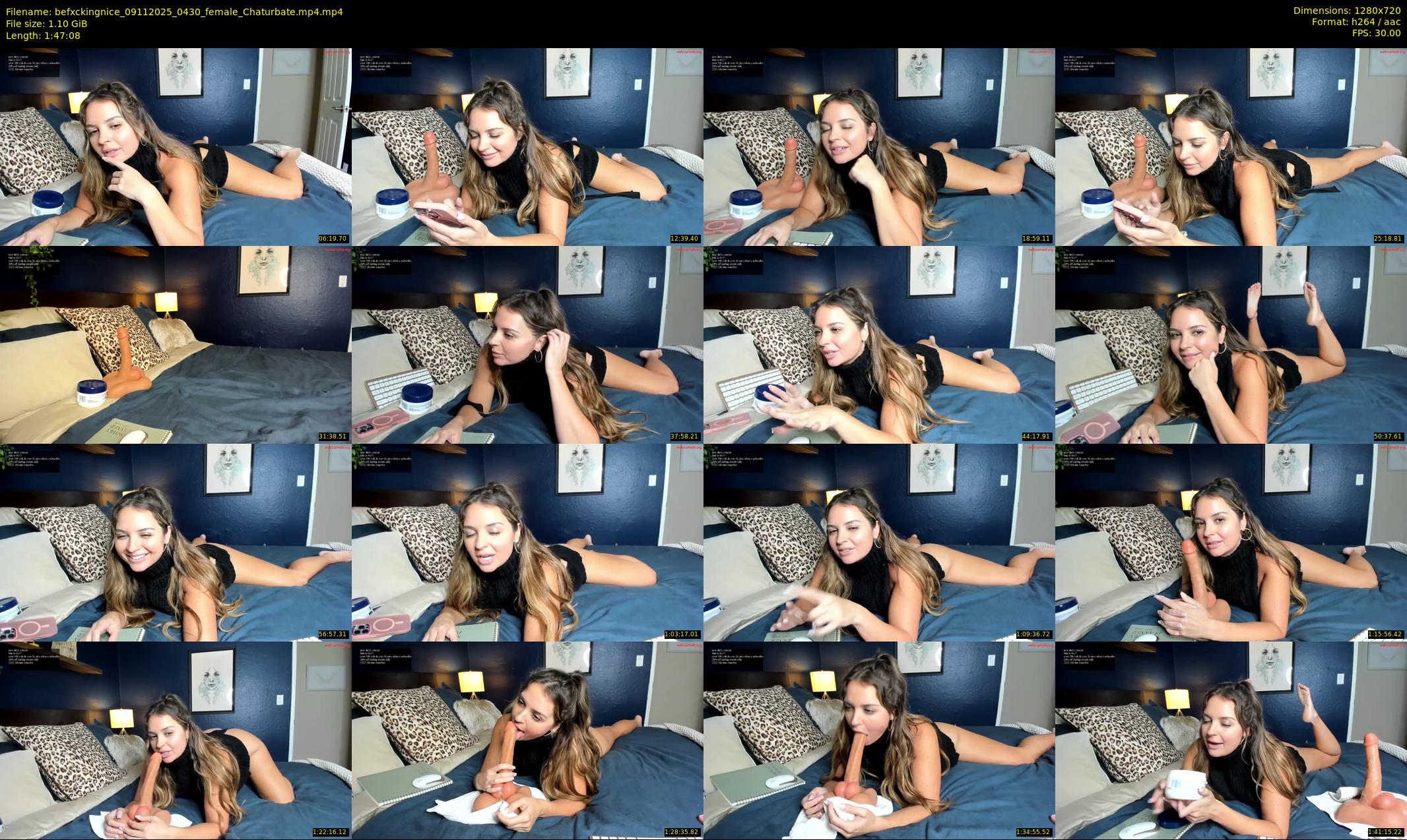 befxckingnice — 108 minute Chaturbate female cam show recording, 720p, Nov 9, 2025