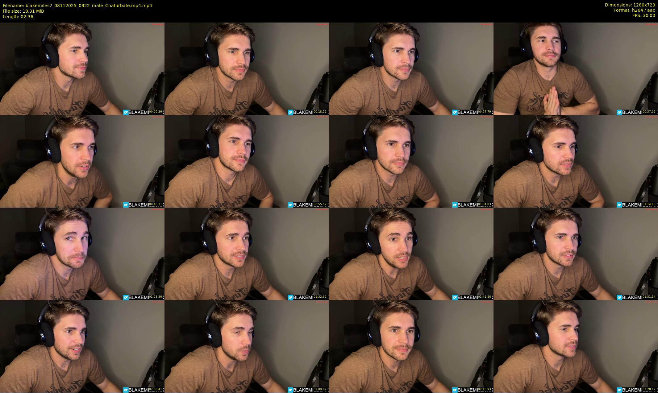 blakemiles2 — 3 minute Chaturbate male cam show recording, 720p, Nov 8, 2025