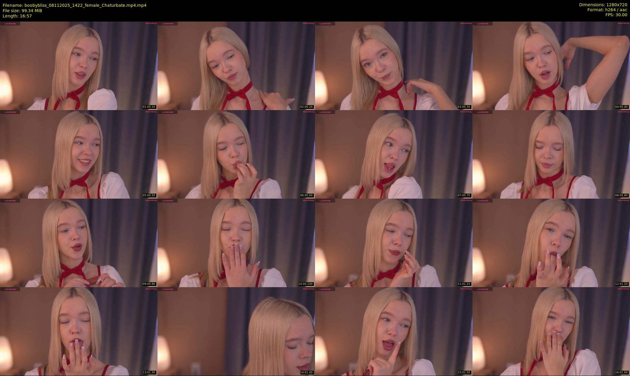 boobybliss — 17 minute Chaturbate female cam show recording, 720p, Nov 8, 2025
