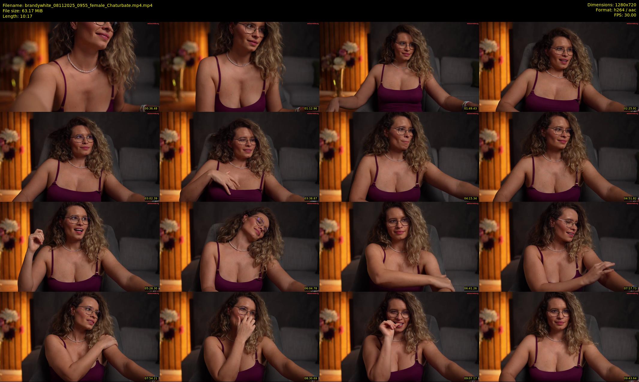 brandywhite — 11 minute Chaturbate female cam show recording, 720p, Nov 8, 2025