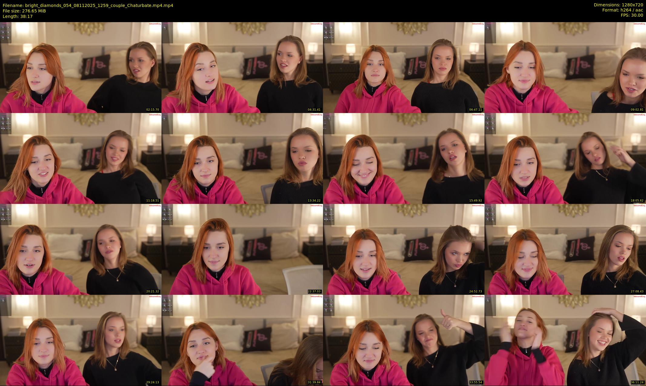 bright_diamonds_054 — 39 minute Chaturbate couple cam show recording, 720p, Nov 8, 2025