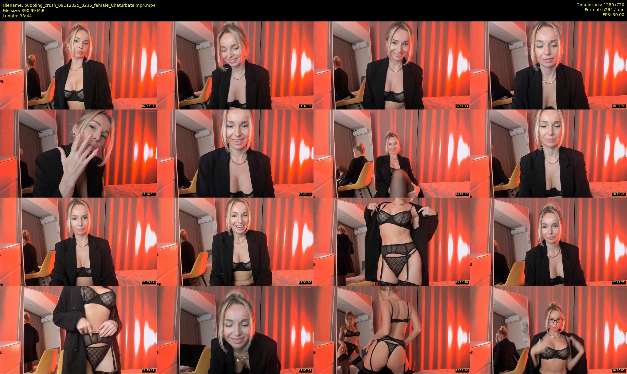 bubbling_crush — 39 minute Chaturbate female cam show recording, 720p, Nov 9, 2025