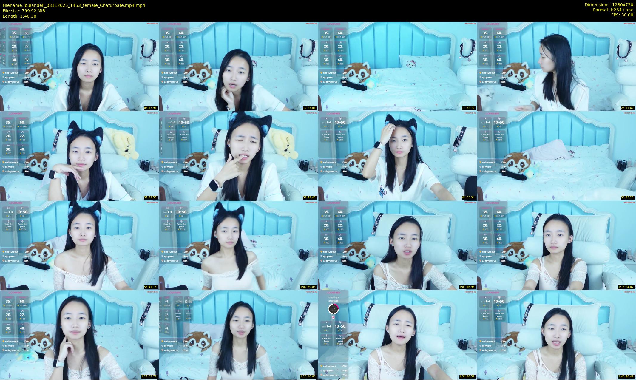 bulandell — 107 minute Chaturbate female cam show recording, 720p, Nov 8, 2025