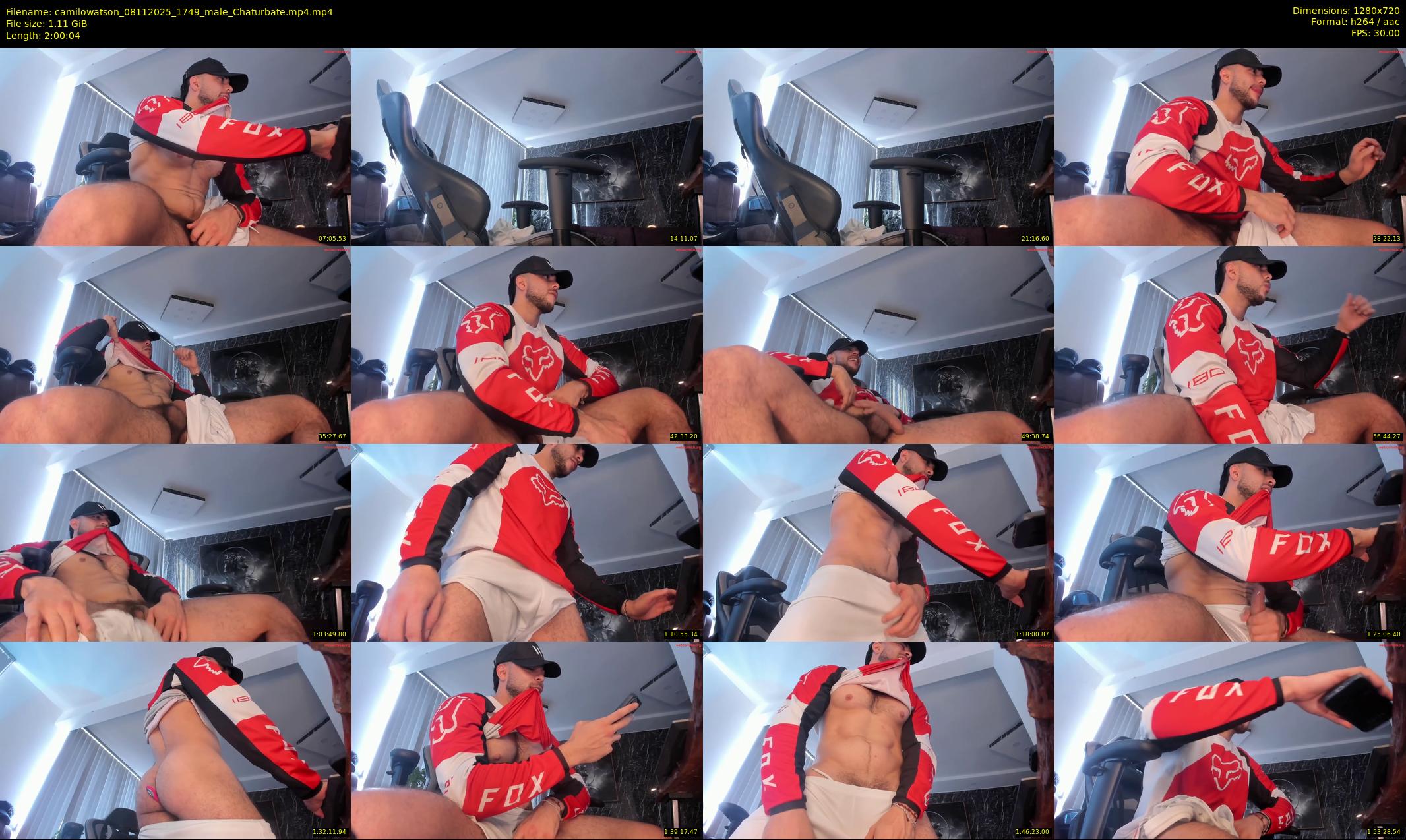 camilowatson — 121 minute Chaturbate male cam show recording, 720p, Nov 8, 2025