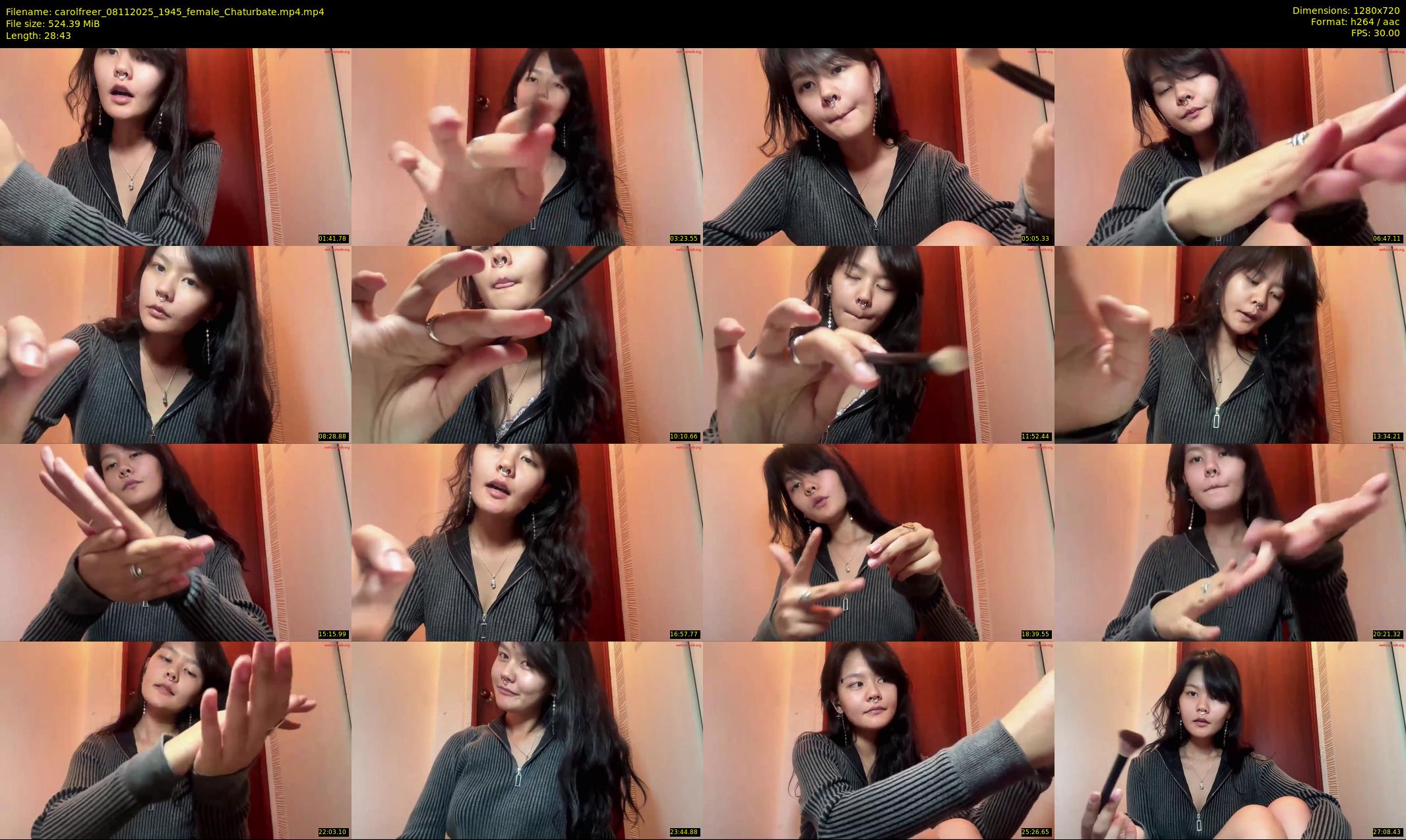 carolfreer — 29 minute Chaturbate female cam show recording, 720p, Nov 8, 2025