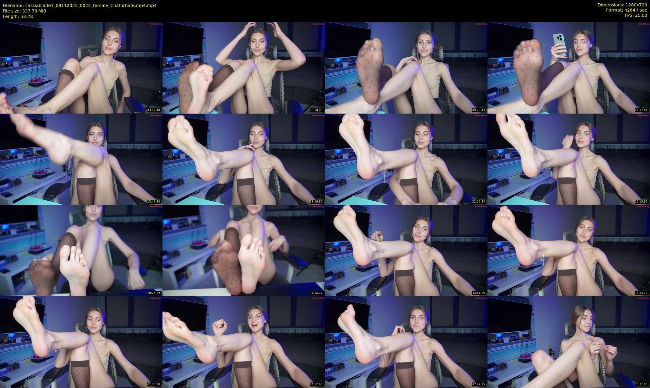 cassiablade1 — 54 minute Chaturbate female cam show recording, 720p, Nov 9, 2025