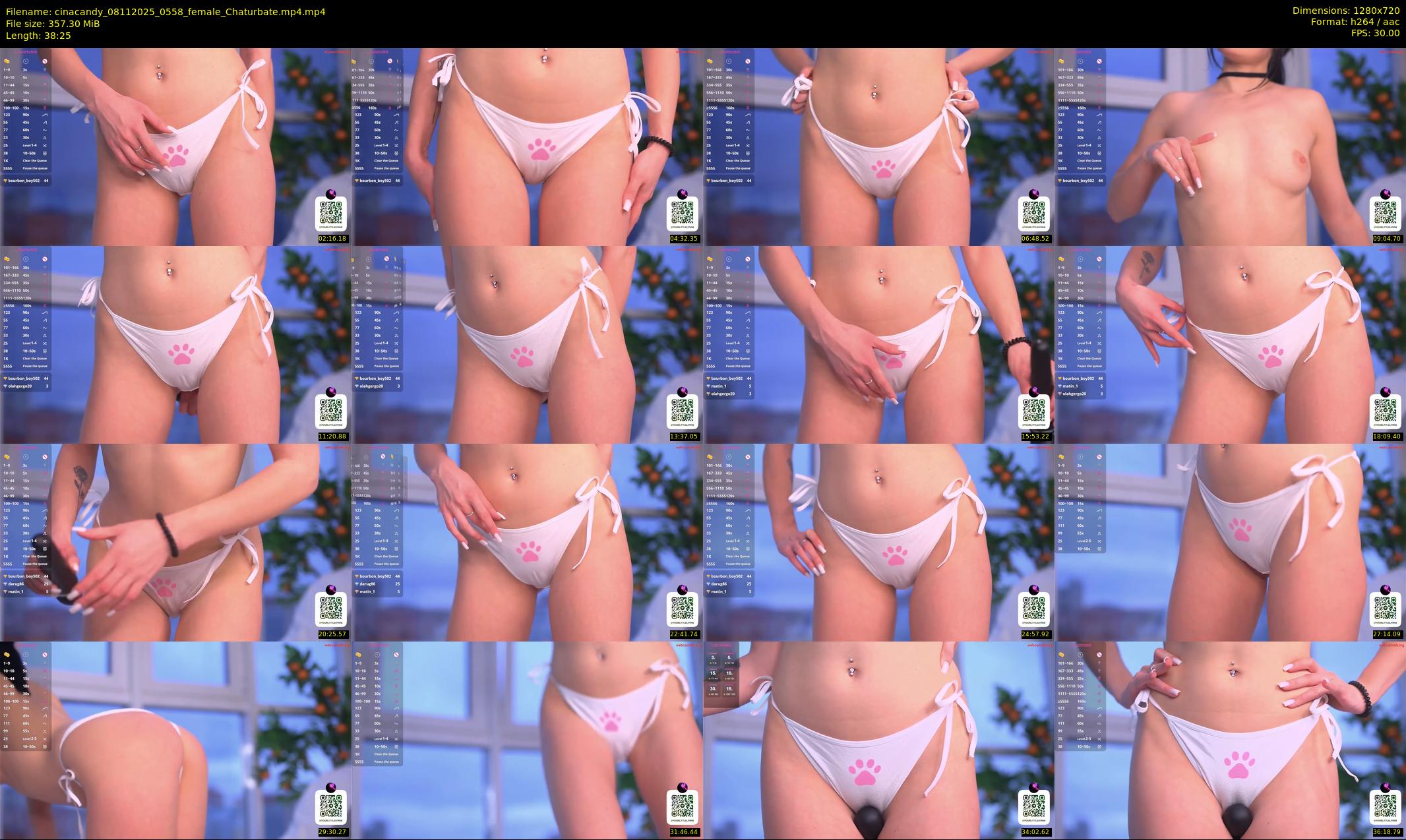 cinacandy — 39 minute Chaturbate female cam show recording, 720p, Nov 8, 2025