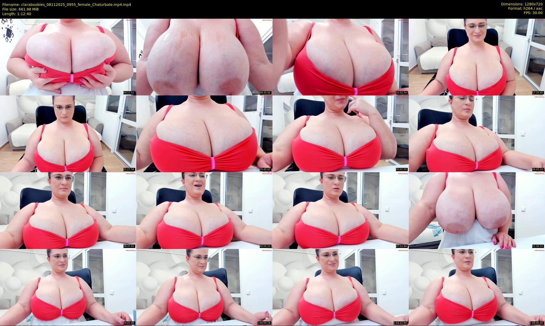claraboobies — 73 minute Chaturbate female cam show recording, 720p, Nov 8, 2025