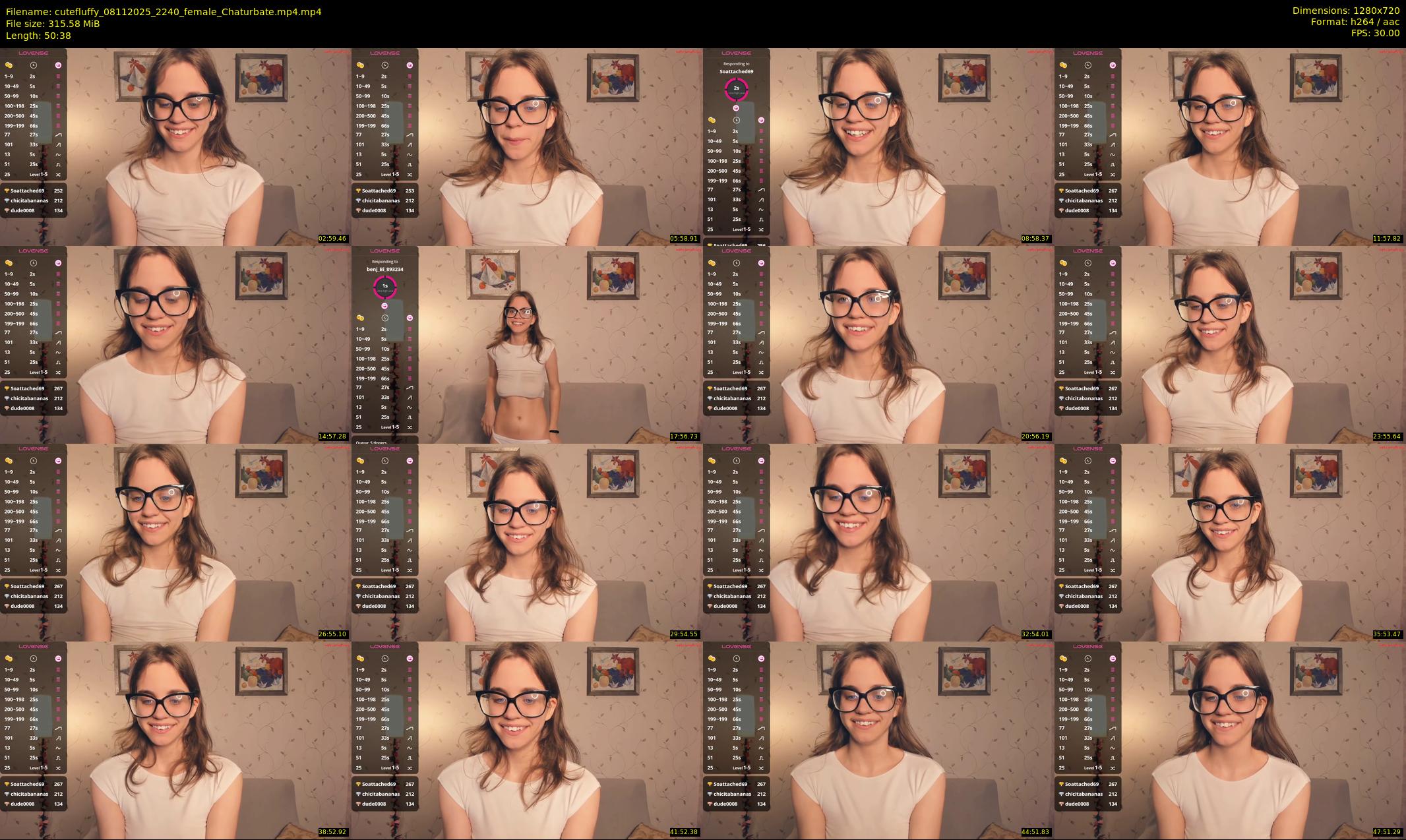 cutefluffy — 51 minute Chaturbate female cam show recording, 720p, Nov 8, 2025