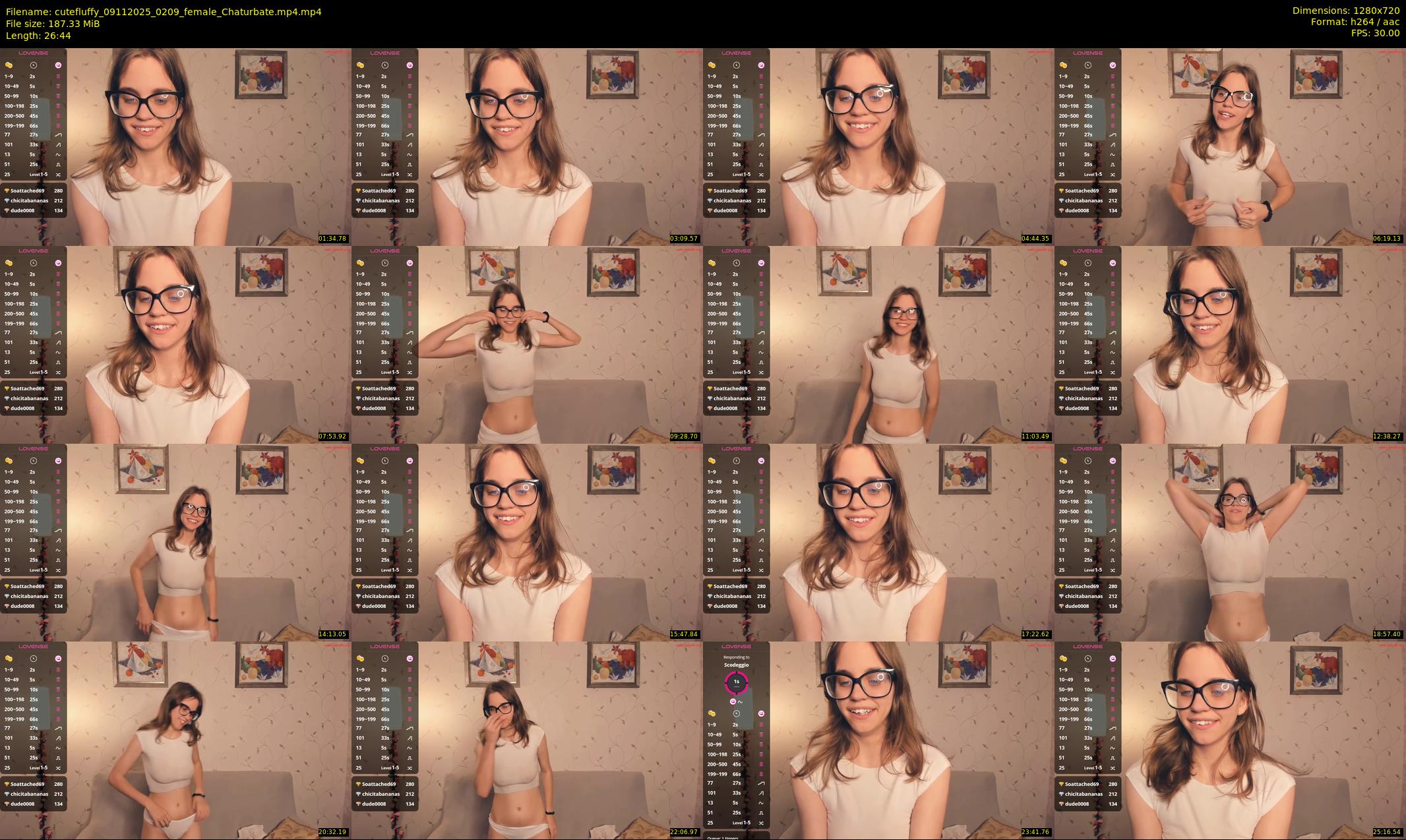 cutefluffy — 27 minute Chaturbate female cam show recording, 720p, Nov 9, 2025