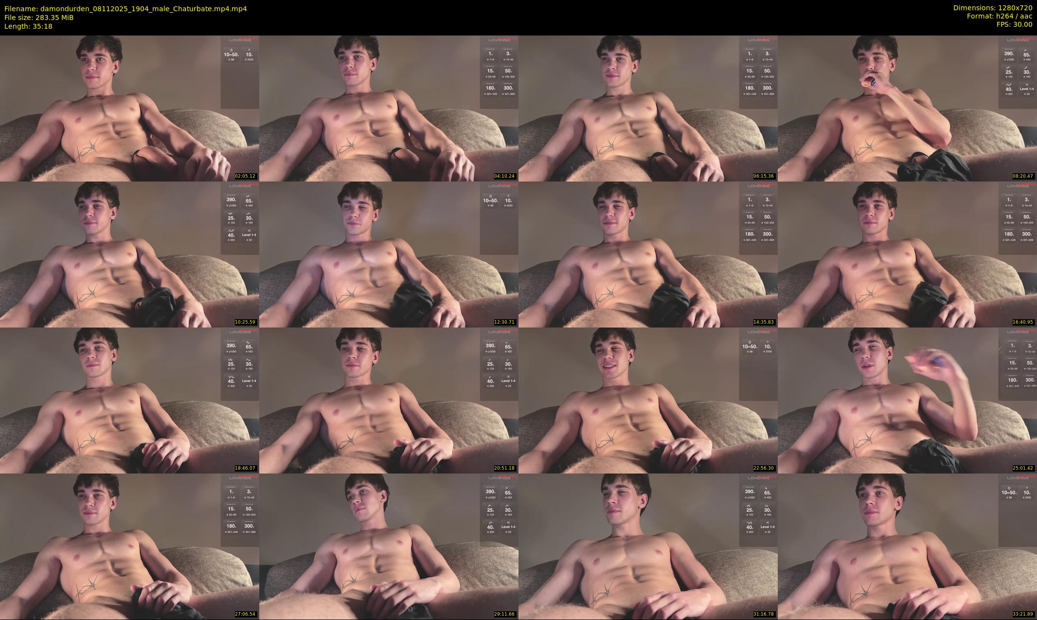 damondurden — 36 minute Chaturbate male cam show recording, 720p, Nov 8, 2025