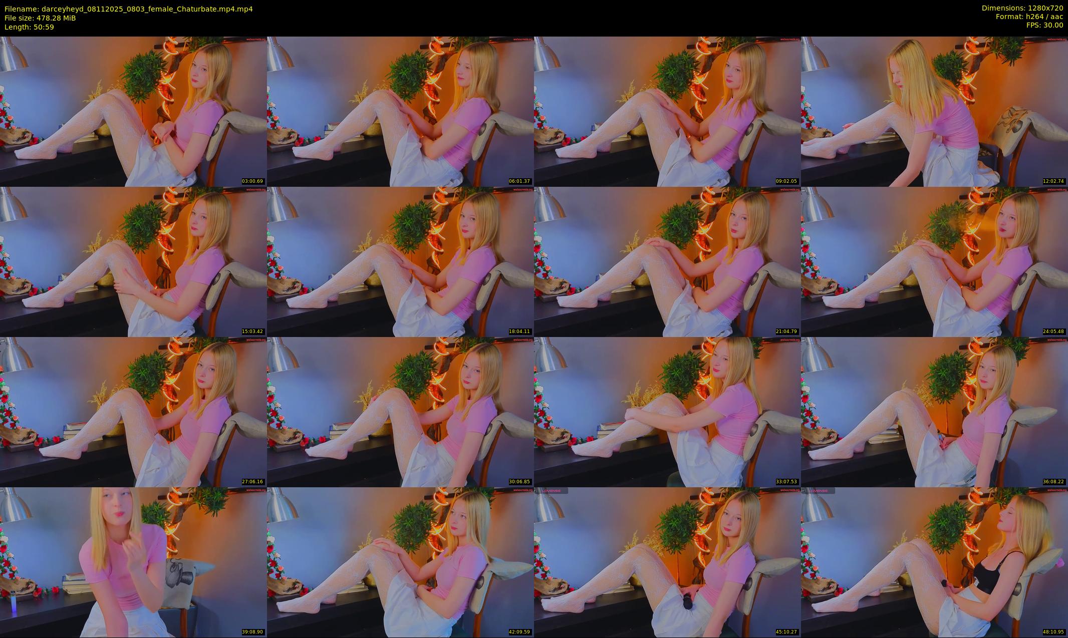 darceyheyd — 51 minute Chaturbate female cam show recording, 720p, Nov 8, 2025
