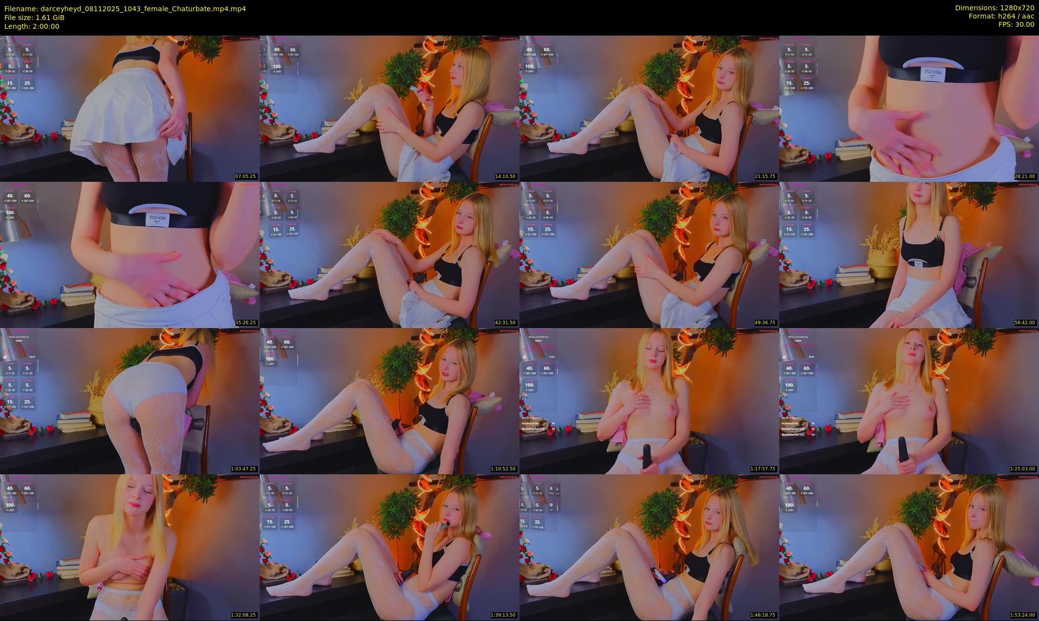 darceyheyd — 120 minute Chaturbate female cam show recording, 720p, Nov 8, 2025
