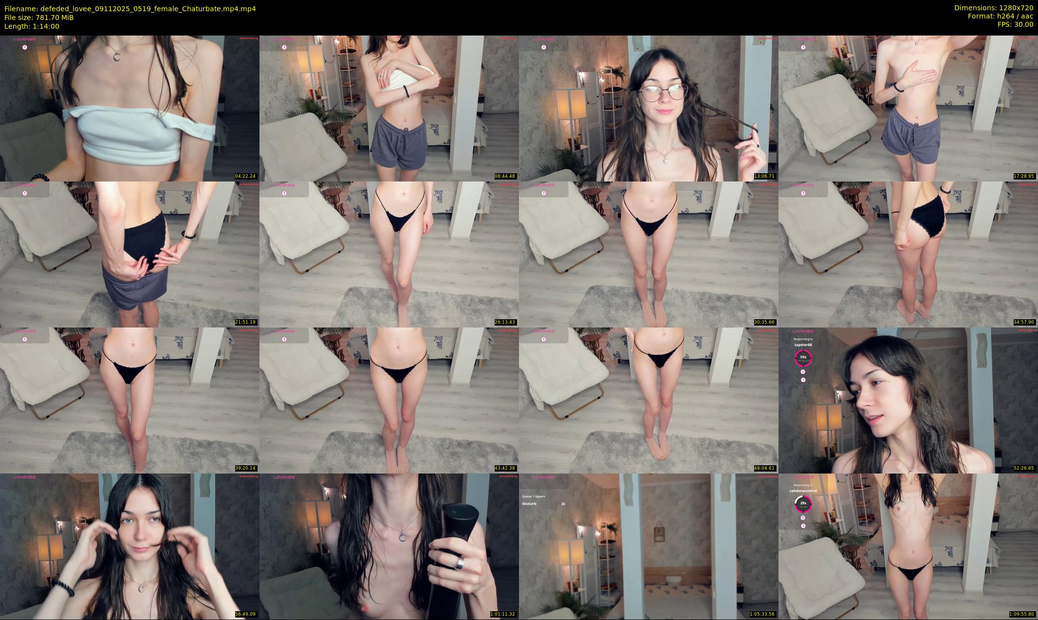 defeded_lovee — 74 minute Chaturbate female cam show recording, 720p, Nov 9, 2025