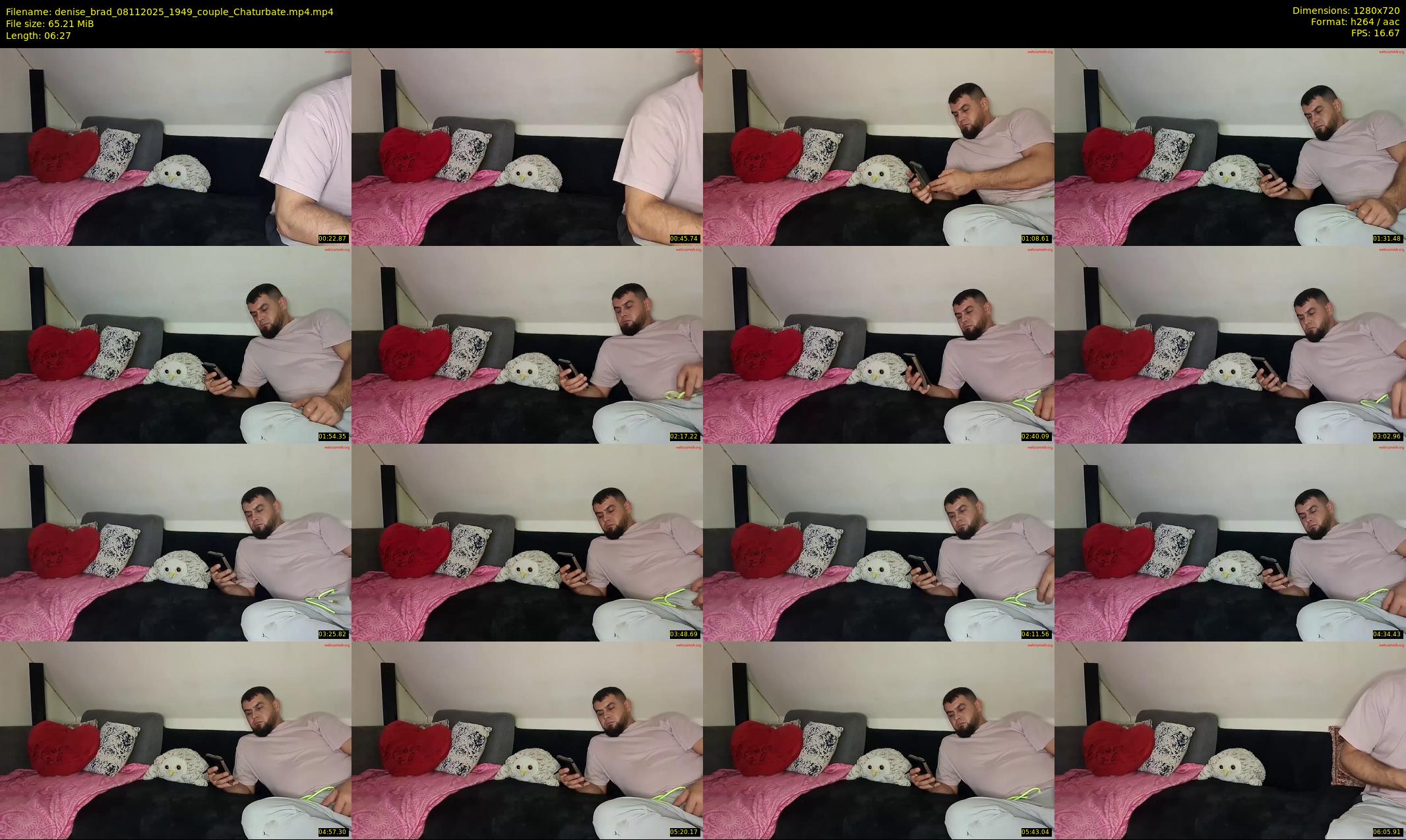 denise_brad — 7 minute Chaturbate couple cam show recording, 720p, Nov 8, 2025