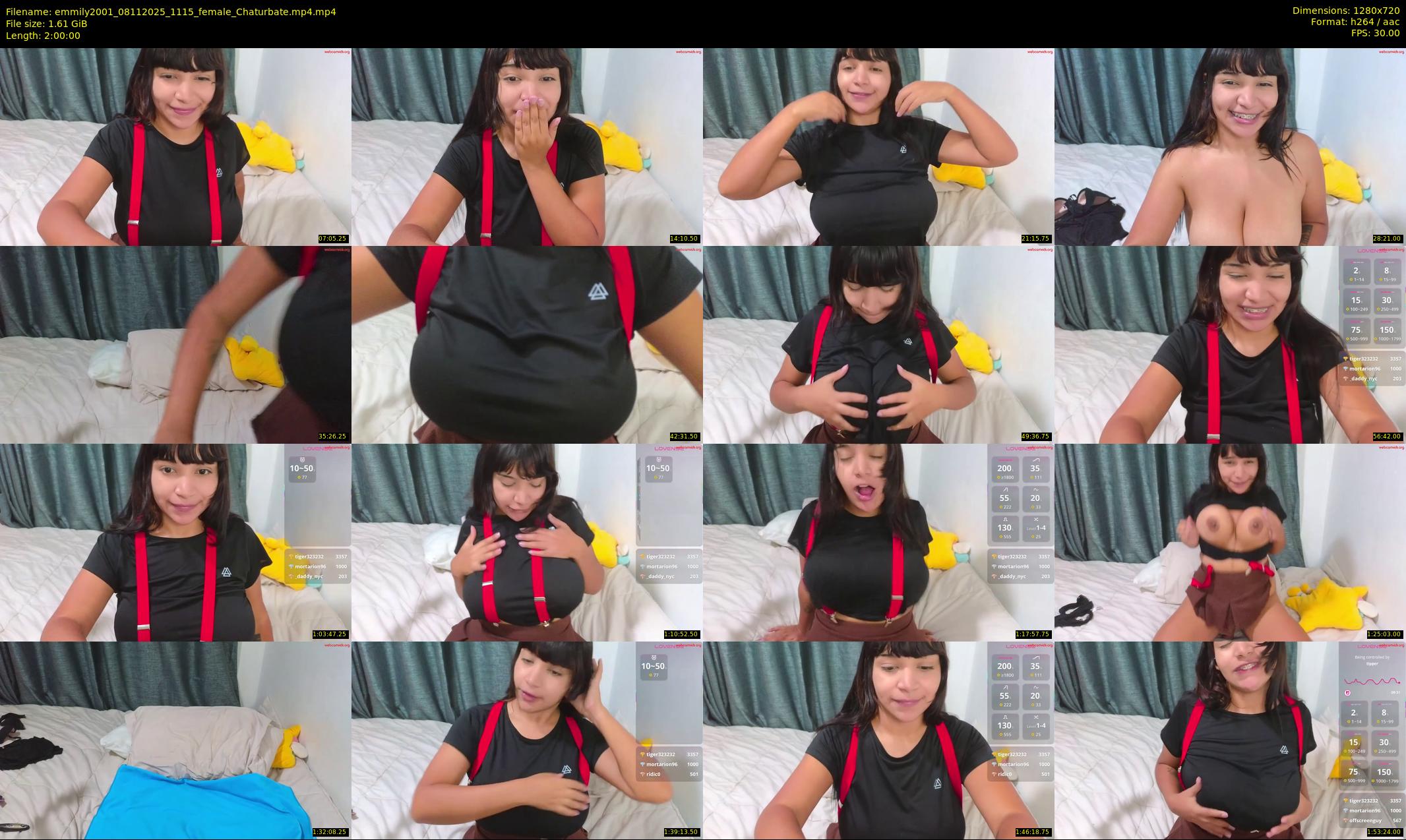 emmily2001 — 120 minute Chaturbate female cam show recording, 720p, Nov 8, 2025