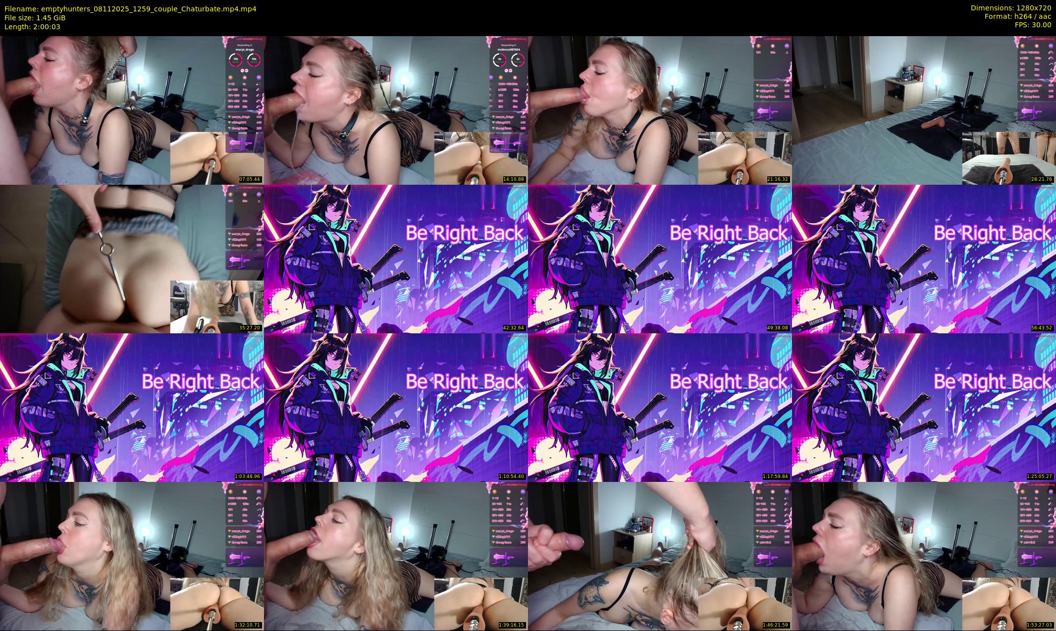 emptyhunters — 121 minute Chaturbate couple cam show recording, 720p, Nov 8, 2025