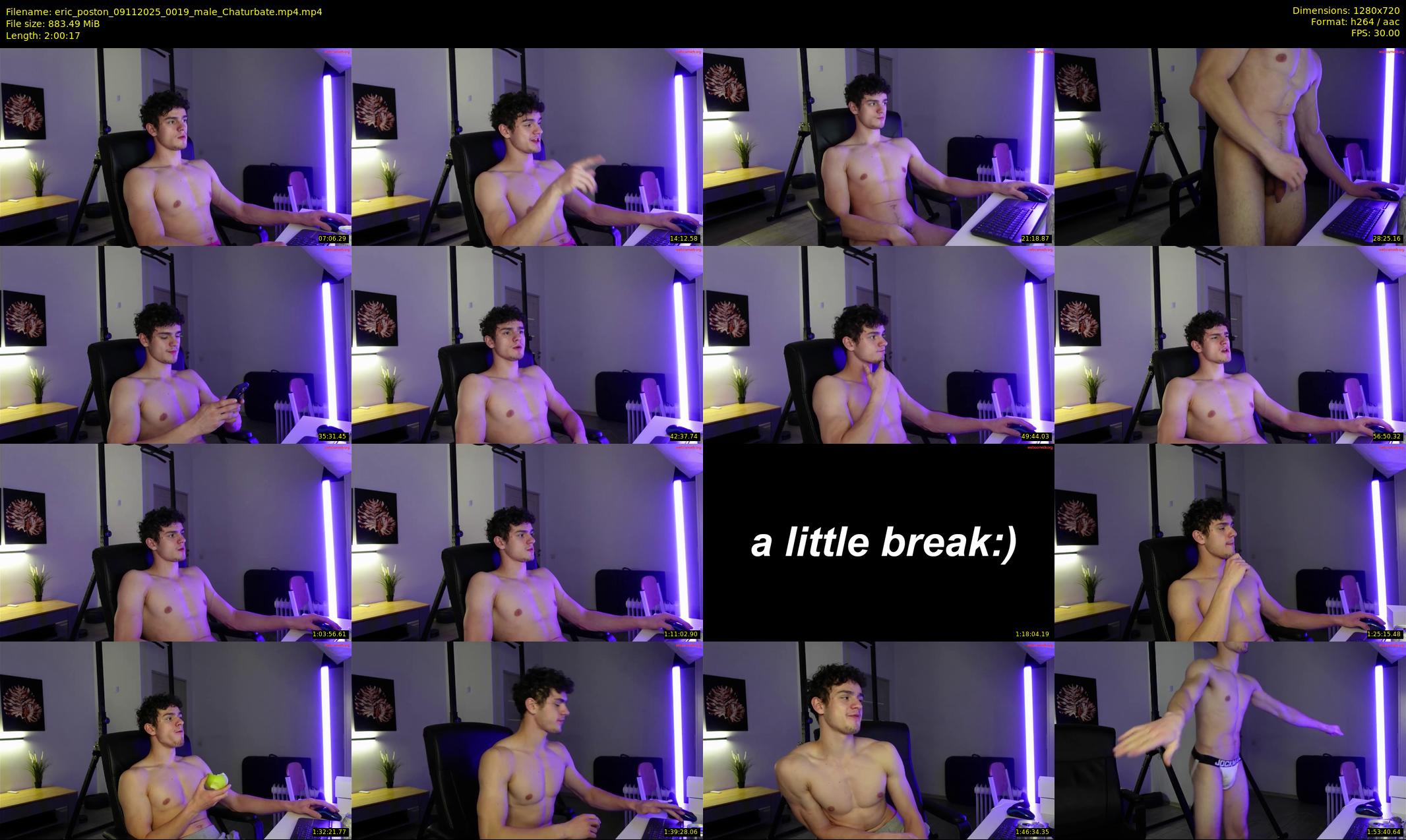 eric_poston — 121 minute Chaturbate male cam show recording, 720p, Nov 9, 2025