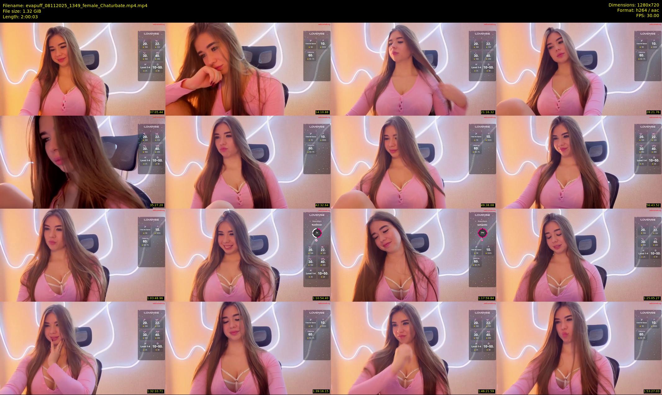 evapuff — 121 minute Chaturbate female cam show recording, 720p, Nov 8, 2025