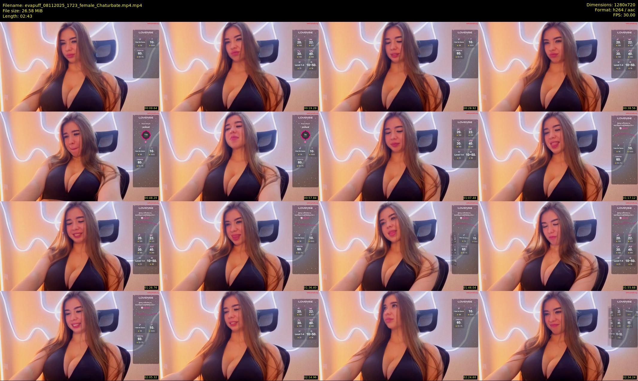 evapuff — 3 minute Chaturbate female cam show recording, 720p, Nov 8, 2025