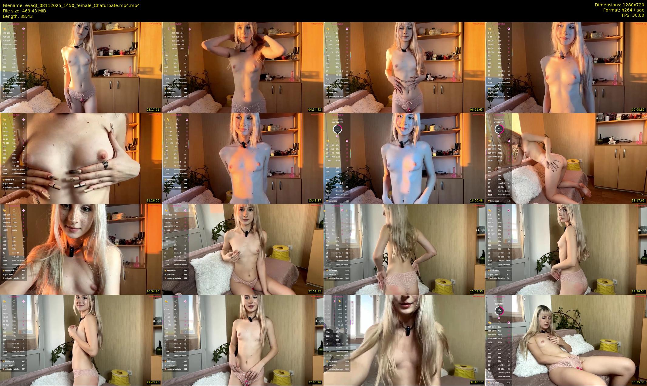 evaqt — 39 minute Chaturbate female cam show recording, 720p, Nov 8, 2025