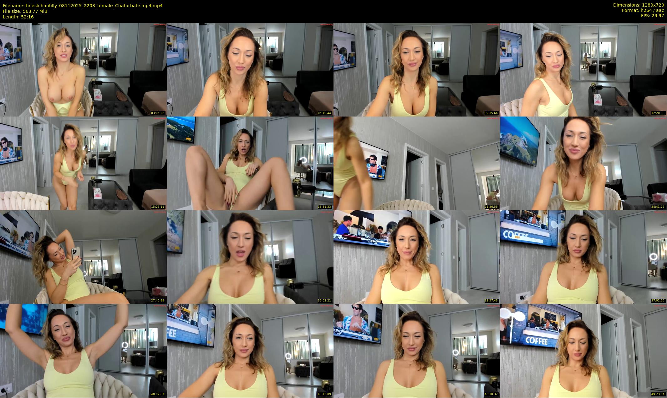 finestchantilly — 53 minute Chaturbate female cam show recording, 720p, Nov 8, 2025