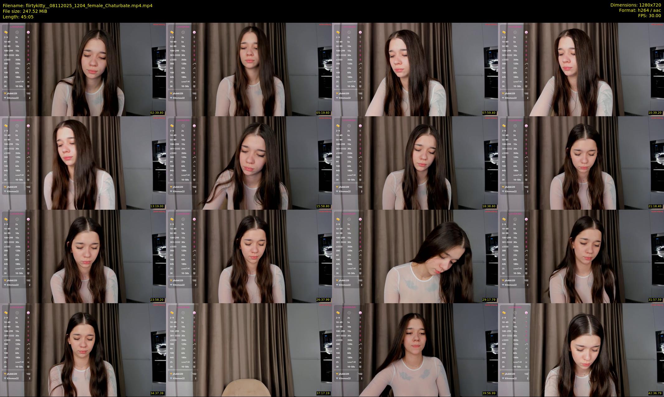 flirtykitty_ — 46 minute Chaturbate female cam show recording, 720p, Nov 8, 2025