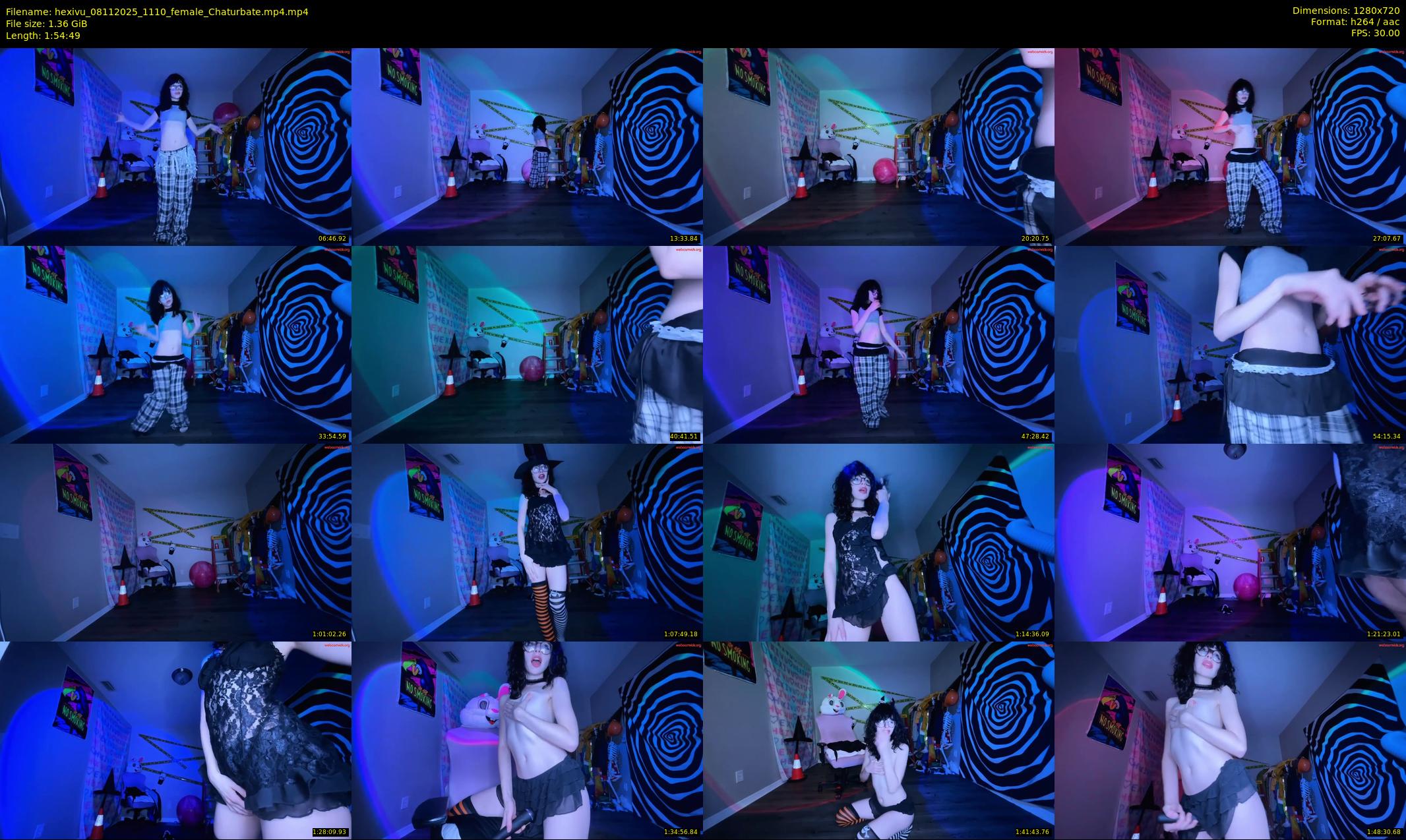 hexivu — 115 minute Chaturbate female cam show recording, 720p, Nov 8, 2025