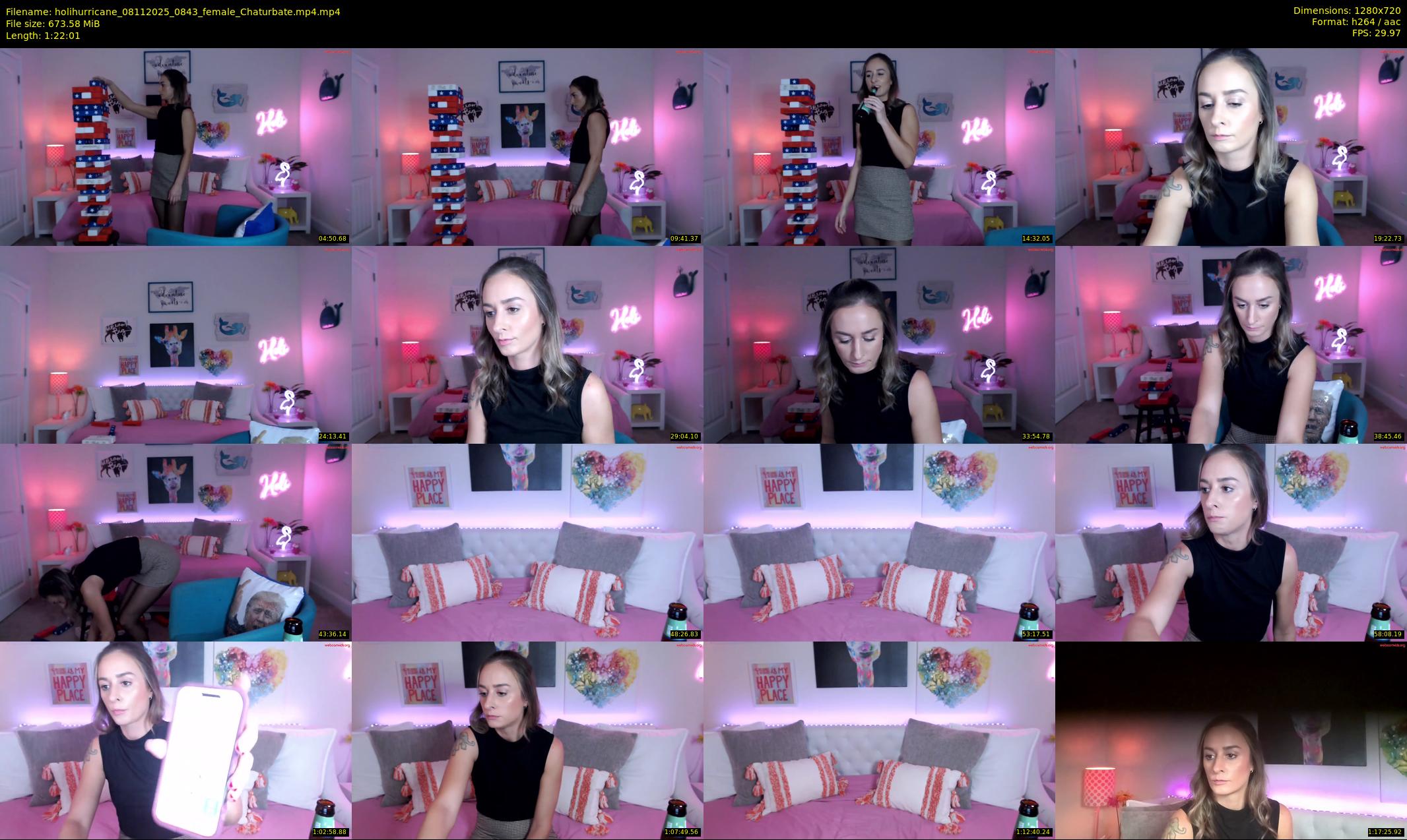 holihurricane — 83 minute Chaturbate female cam show recording, 720p, Nov 8, 2025