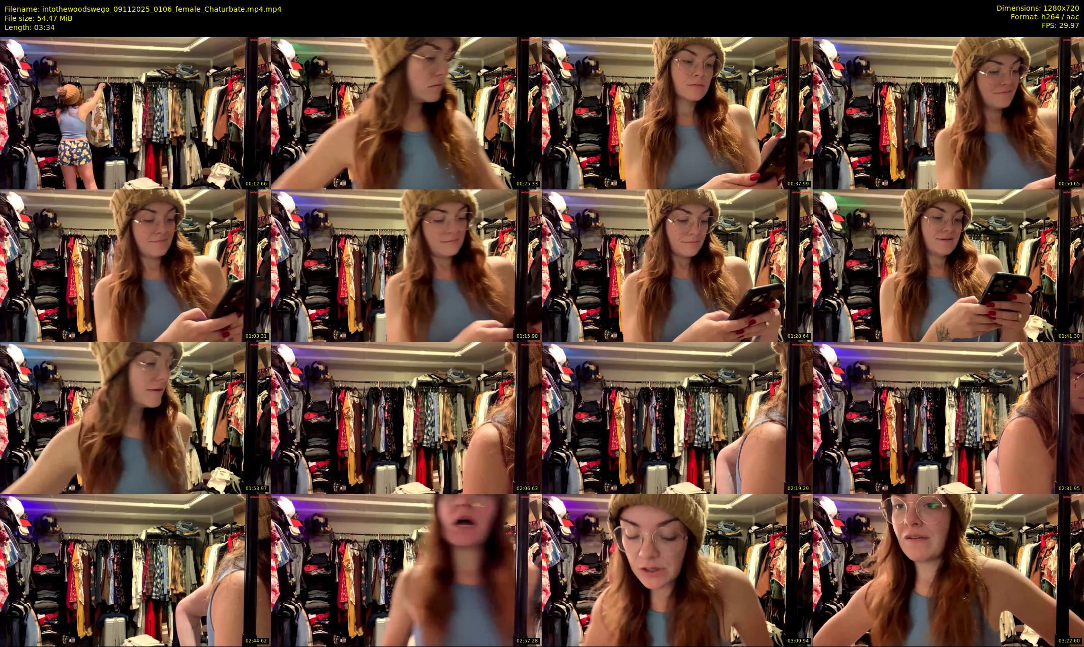 intothewoodswego — 4 minute Chaturbate female cam show recording, 720p, Nov 9, 2025